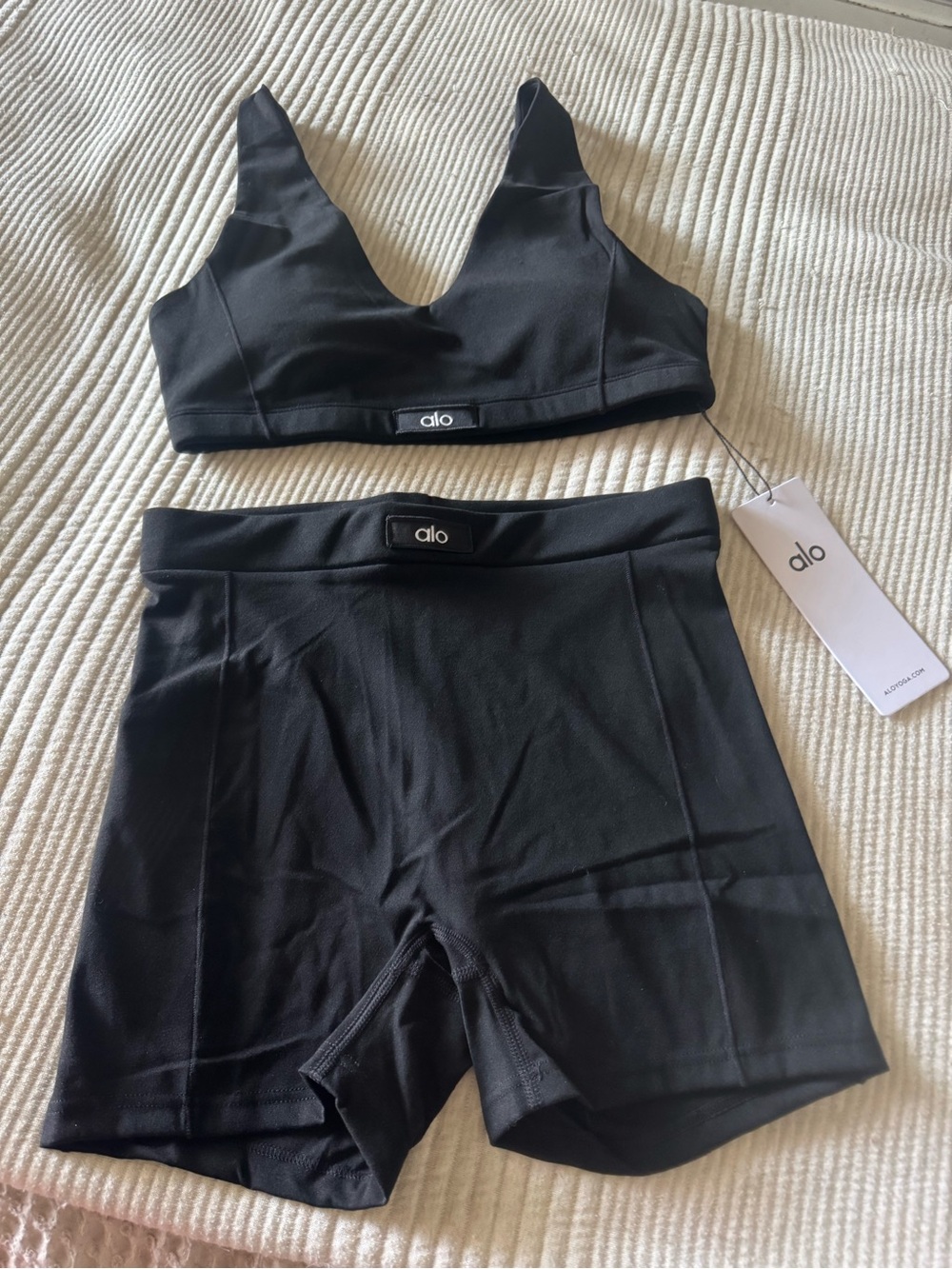 ALO Yoga Black Bike Shorts